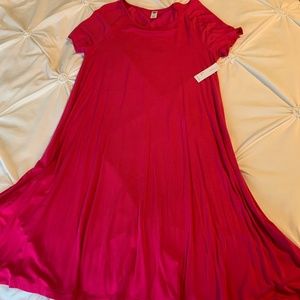 NWT Old Navy swing dress short sleeves pink medium tall